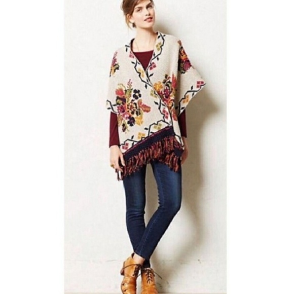 Anthropologie Sweaters - {Anthropologie} Angel of the North Poncho Sweater